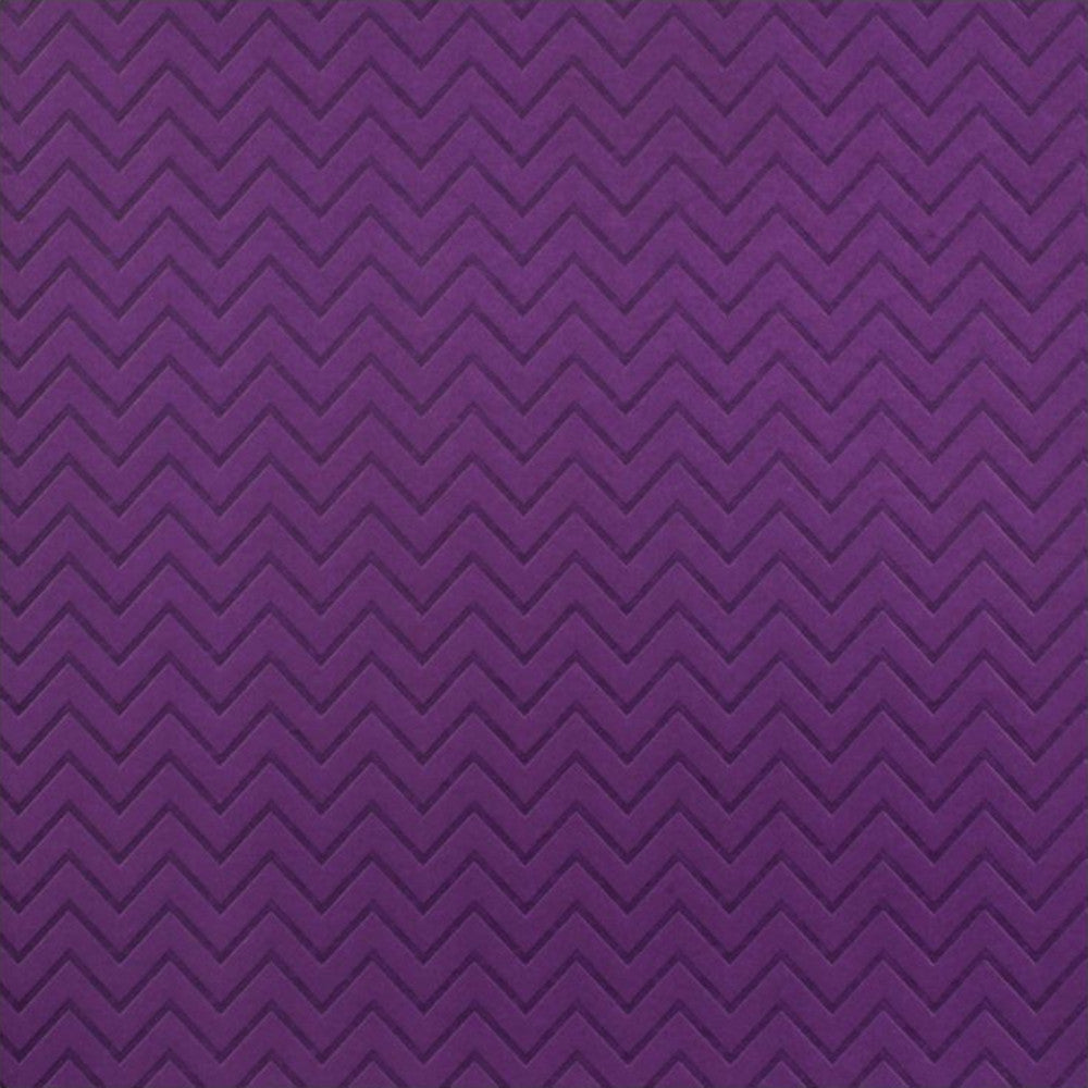 Purple Embossed Chevron - 12x12 Cardstock - Recollections Single